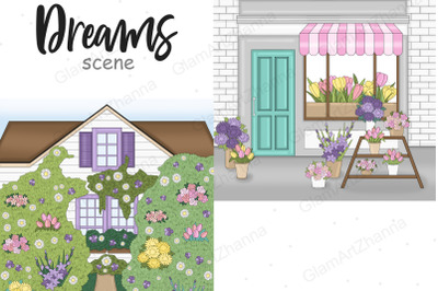 Flower Shop Clipart | Home Sweet Home Clipart