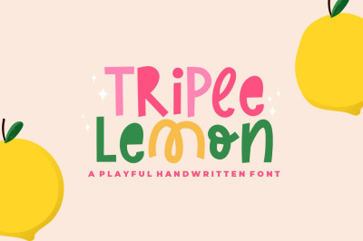 Triple Lemon - Cute Display Font