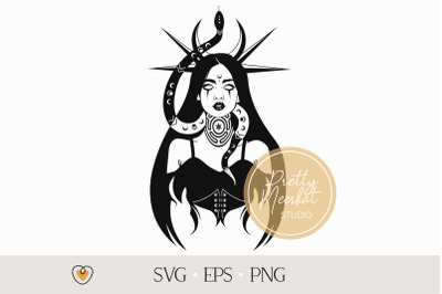 Hecate Goddess svg #5, Witch svg, Witchcraft svg, Gothic cricut svg, p