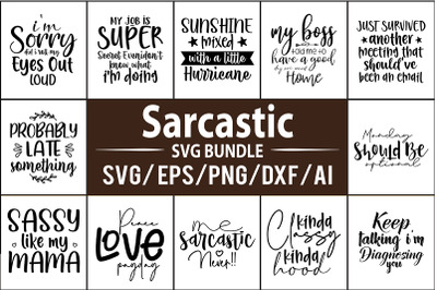 Sarcastic  SVG Bundle