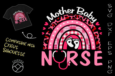 Rainbow Mother Baby Nurse Valentine