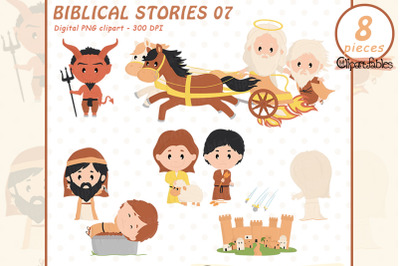 BIBLICAL STORIES clipart, Holy Bible, Christian art