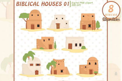 BIBLE HOUSES Clipart - Biblical homes
