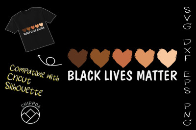 BLM Black Lives Matter Heart