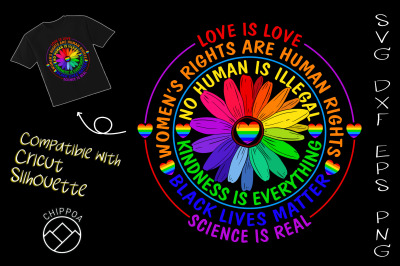 Black Lives Matter LGBT Pride Flower