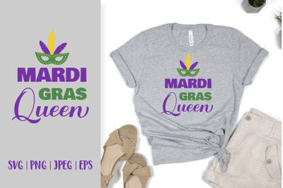 Mardi Gras Queen SVG. Funny Mardi Gras Quote