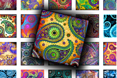 Digital Collage Sheet - Paisley