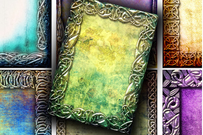 ACEO Digital Collage Sheet - Grunge Celtic