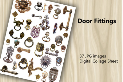 Digital Scrapbooking Kit - Door Fittings