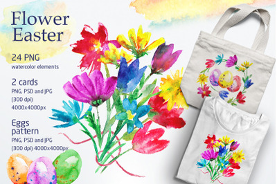 Flower Easter illustration