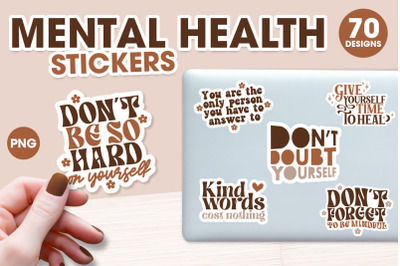 Mental Health Stickers Bundle | Printable stickers