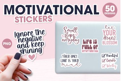 Motivational Stickers Bundle | Printable stickers