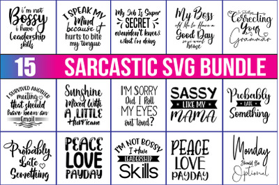 Sarcastic SVG Bundle