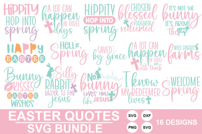 Easter Quotes SVG Bundle