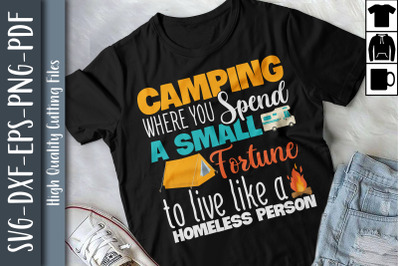 Camping Where You Spend A Small Fortune