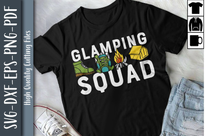 Funny Camping Gift Glamping Squad