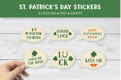 St. Patrick&amp;rsquo;s Day sticker bundle. Saint Patricks stickers printable