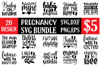 Pregnancy svg bundle