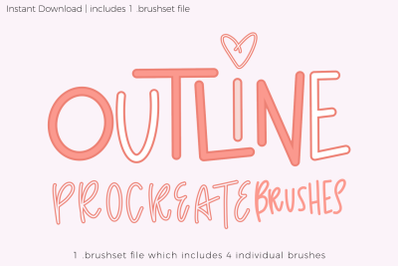 Procreate Outline Brush Set