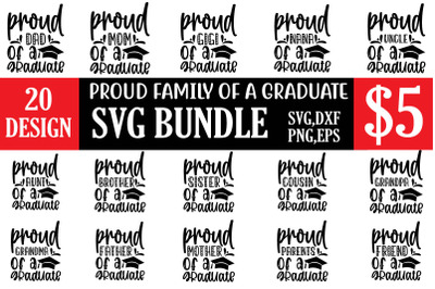 proud family of a graduate svg bundle