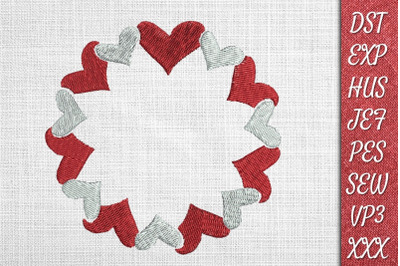 Valentines Monogram 1 Embroidery Designs