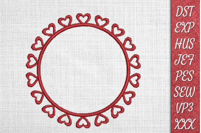 Valentines Monogram 3&amp;nbsp;Embroidery Designs