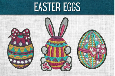 Easter Eggs Embroidery Designs
