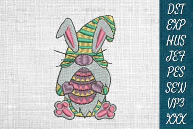 Easter Gnome 3 Embroidery Designs