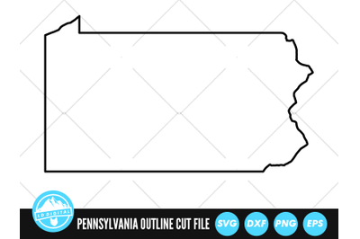 Pennsylvania SVG | Pennsylvania Outline | USA States Cut File