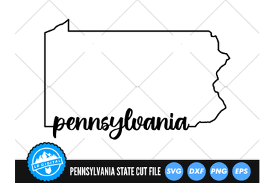 Pennsylvania SVG | Pennsylvania Outline | USA States Cut File