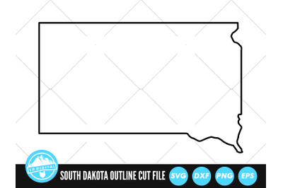 South Dakota SVG | South Dakota Outline | USA States Cut File