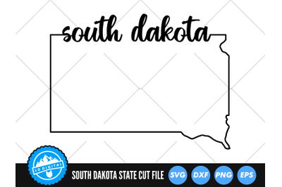 South Dakota SVG | South Dakota Outline | USA States Cut File