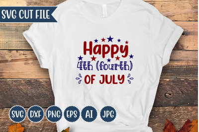 Happy 4th &28;fourth&29; of July SVG Design