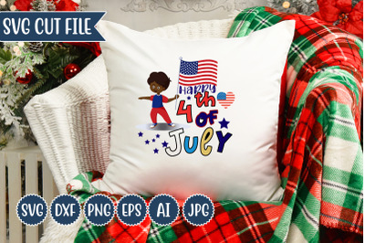 Happy 4th Of Juey SVG Design