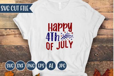 Happy 4th Of July SVG Design