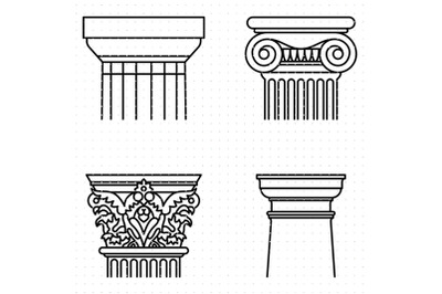 Columns and Pillars SVG clipart