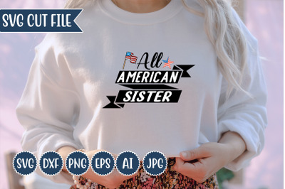 All American Sister SVG Design