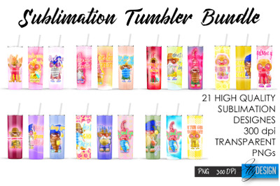 Gnome Tumbler Sublimation Bundle. 20 oz Tumbler Wrap Design.