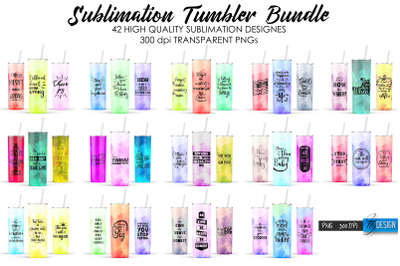 Tumbler Sublimation Bundle. Motivational Wrap Tumbler 20 oz