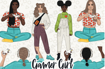 Gamer Girl Clipart Girls