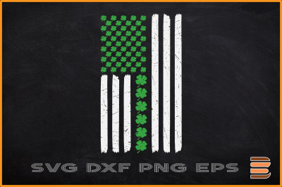 St Patricks Day Svg American Flag