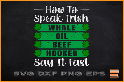 St Patricks Day Svg How To Speak Irish