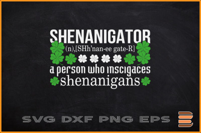 St Patricks Day Svg Shenanigator Irish