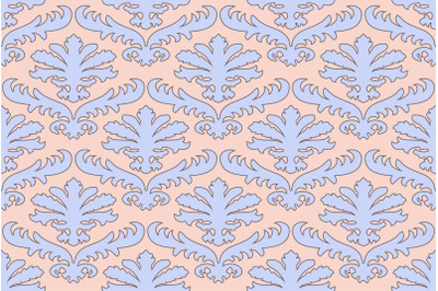 Floral Damask seamless pattern. Vintage Baroque background, repeating