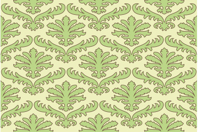 Floral Damask seamless pattern. Vintage baroque background, repeating