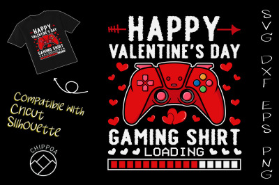 Valentines Day Gaming Shirt Loading