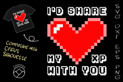 I&#039;d Share my XP With You gamer Valentine