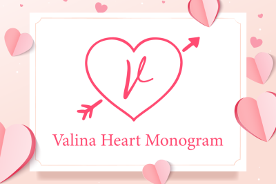 Valina Heart Monogram
