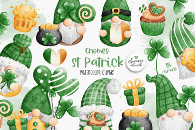 St. Patrick gnome clipart