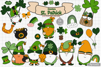 Gnome Saint Patrick&#039;s day svg bundle